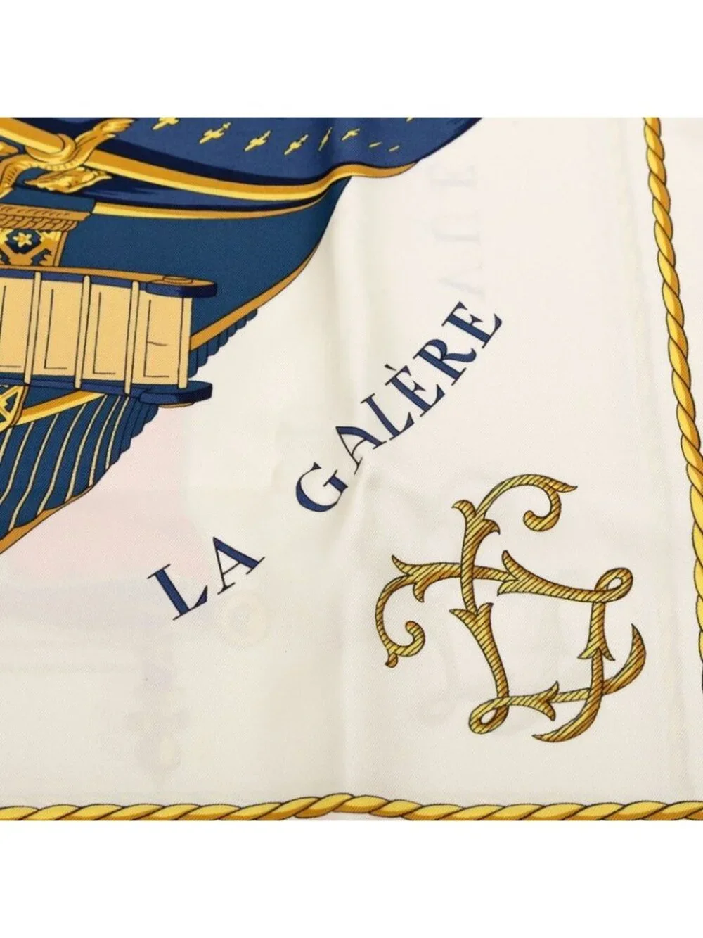 ★SOLD★ Hermes Carre 90 Vue du Carrosse Galere Reale Scarf Multicolor - Picture 5 of 8